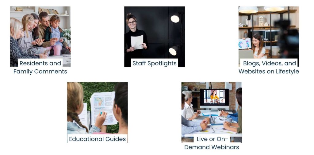Trust-Building Content Types for Senior Living